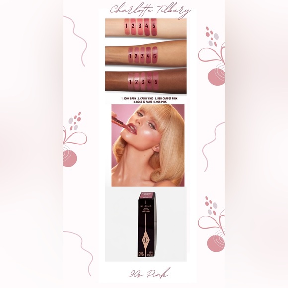 Charlotte Tilbury K.I.S.S.I.N.G Fallen from the Lipstick Tree in 90s Pink - Picture 2 of 2